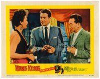 6b662 HONG KONG CONFIDENTIAL LC #2 '58 Asian man with spy Gene Barry eyes sexy Allison Hayes!