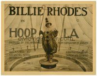 6b196 HOOP-LA TC '19 pretty Billie Rhodes as clown in one-ring circus, she also does acrobatics!