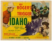 6b203 IDAHO TC R55 Roy Rogers, King of the Cowboys & Trigger, Smiley Burnette