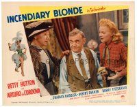 6b679 INCENDIARY BLONDE LC #7 '45 Barry Fitzgerald, sexy showgirl Betty Hutton as Texas Guinan!