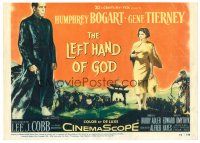 6b240 LEFT HAND OF GOD TC '55 priest Humphrey Bogart in Asia w/pretty Gene Tierney!