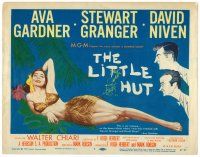6b247 LITTLE HUT TC '57 barely-dressed tropical Ava Gardner is wanted by Niven & Granger!