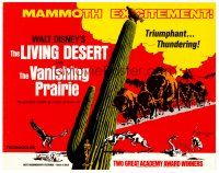 6b248 LIVING DESERT/VANISHING PRAIRIE TC '71 Walt Disney wildlife double-bill!
