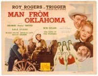 6b263 MAN FROM OKLAHOMA TC '45 Roy Rogers, Dale Evans, Gabby Hayes + sexy Native Americans!