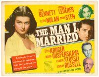6b265 MAN I MARRIED TC '40 Joan Bennett, Lloyd Nolan, Francis Lederer, Anna Stein, Irving Pichel