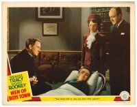 6b749 MEN OF BOYS TOWN LC '41 Spencer Tracy as Father Flanagan wants to know why boy shot guard!