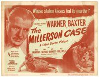 6b272 MILLERSON CASE TC '47 Warner Baxter as the Crime Doctor, whose stolen kisses led to murder!
