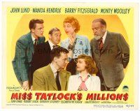 6b753 MISS TATLOCK'S MILLIONS LC #4 '48 John Lund, Wanda Hendrix, Barry Fitzgerald, cast portrait!