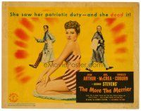 6b280 MORE THE MERRIER TC '43 George Stevens romantic comedy with Joel McCrea & sexy Jean Arthur!