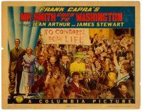 6b772 MR. SMITH GOES TO WASHINGTON LC '39 James Stewart, Cluade Rains & family in parade, Capra!