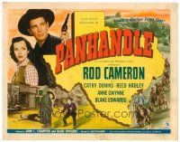 6b316 PANHANDLE TC '48 Rod Cameron, Cathy Downs, cool image of duelling cowboys in street!