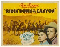 6b345 RIDIN' DOWN THE CANYON TC '42 Roy Rogers, Gabby Hayes, Linda Hayes, Sons of the Pioneers