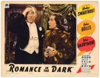 6b878 ROMANCE IN THE DARK LC '38 close up of pop-eyed John Barrymore & Gladys Swarthout!