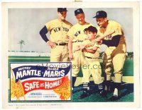 6b888 SAFE AT HOME LC '62 Bryan Russell & Frawley with NY Yankees Mickey Mantle & Roger Maris!