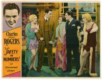 6b890 SAFETY IN NUMBERS LC '30 Carole Lombard, two pretty ladies with Buddy Rogers & other guy!