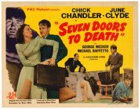 6b368 SEVEN DOORS TO DEATH TC '44 Chick Chandler, June Clyde!, directed by Elmer Clifton!