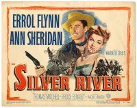6b377 SILVER RIVER TC '48 Errol Flynn gambles for his life & sexiest Ann Sheridan!