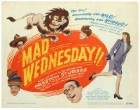 6b378 SIN OF HAROLD DIDDLEBOCK TC '47 Preston Sturges, Harold Lloyd & lion, Mad Wednesday!