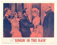 6b913 SINGIN' IN THE RAIN LC #4 R62 top cast members in confrontation climax at movie's end!