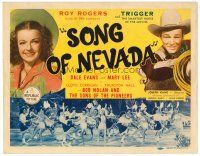 6b388 SONG OF NEVADA TC '44 portraits of Roy Rogers & Dale Evans + cowgirls & gal Indians dancing!