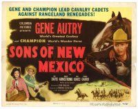6b392 SONS OF NEW MEXICO TC '49 Gene Autry & Champion lead cavalry cadets against range renegades!