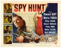 6b397 SPY HUNT TC '50 zoo owner Howard Duff gets mixed up with sexy spy Marta Toren!