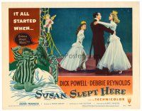 6b940 SUSAN SLEPT HERE LC #1 '54 Debbie Reynolds watching Dick Powell dance with Anne Francis!