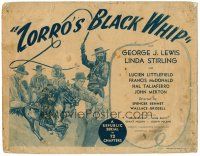 6b458 ZORRO'S BLACK WHIP TC '44 Republic serial, Linda Stirling as masked hero with whip!