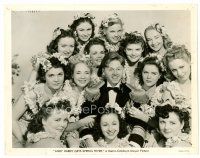 6c076 ANDY HARDY GETS SPRING FEVER 8x10 still '39 Mickey Rooney surrounded by 13 sexy girls!