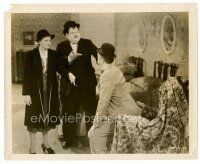 6c131 BLOCK-HEADS 8x10 still '38 Oliver Hardy & Minna Gombell question Stan Laurel, Hal Roach!