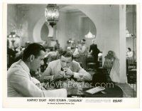6c166 CASABLANCA 8x10 still R56 smoking Peter Lorre watches Humphrey Bogart by chessboard!