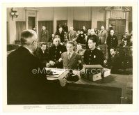 6c257 EACH DAWN I DIE 8x10 still '39 cool image of prisoner James Cagney standing before judge!