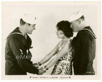 6c284 FLEET'S IN 8x10 still '28 surprised sexy Clara Bow & Navy sailors Jack Oakie & James Hall!