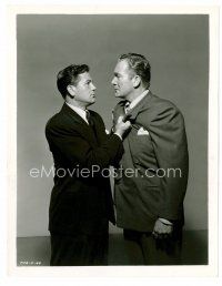 6c291 FORCE OF EVIL 8x10.25 still '48 cool image of John Garfield holding Roy Roberts by collar!