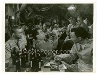 6c295 FROM HERE TO ETERNITY 7.5x10 still '53 Frank Sinatra watches Montgomery Clift play horn!