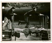 6c326 GO WEST 8x10 key book still '40 image of Groucho, Chico & Harpo Marx as human bridge!