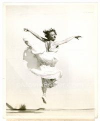 6c330 GOLD DIGGERS IN PARIS 8x10 still '38 dancer Evelyn Thawl does a ballet Croisse in mid-air!