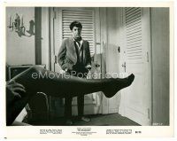 6c335 GRADUATE 8x10 still '68 most classic image of Dustin Hoffman & Anne Bancroft's sexy leg!