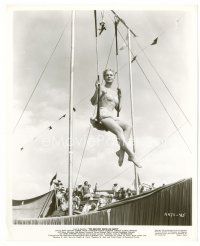 6c341 GREATEST SHOW ON EARTH 8x10 still '52 Cecil B. DeMille, sexy Betty Hutton on trapeze!