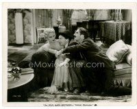 6c367 HORSE FEATHERS 8x10 still '32 Groucho Marx & Chico Marx make passionate love to Thelma Todd!