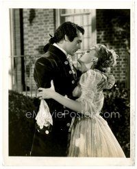 6c371 HOWARDS OF VIRGINIA 8x10 still '40 Cary Grant hugs Martha Scott in period costume!