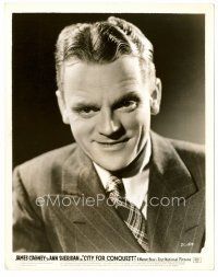 6c403 JAMES CAGNEY 8x10 still '40 cool head & shoulders portrait from City for Conquest!