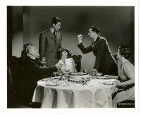 6c544 MORTAL STORM 8x10 still '40 Bull photo of Robert Young raising his fist at James Stewart!