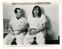 6c586 ONE FLEW OVER THE CUCKOO'S NEST 8x10 still '75 Jack Nicholson learns truth about Will Sampson