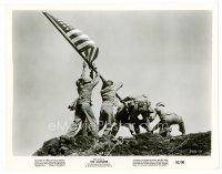 6c597 OUTSIDER 8x10 still '62 Tony Curtis in recreation of most famous flag-raising on Iwo Jima!