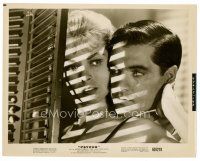 6c618 PSYCHO 8x10 still '60 great close image of Janet Leigh & John Gavin by window with shadows!