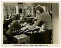 6c676 SHE HAD TO SAY YES 8x10 still '33 pretty Loretta Young talks to Winnie Lightner across desk!