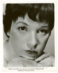 6c680 SHIRLEY MACLAINE 8x10 still '55 young super close up of the beautiful star!