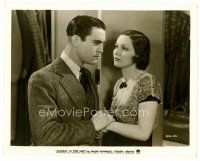 6c689 SINNERS IN THE SUN 8x10 still '32 Adrienne Ames looks concerned at Chester Morris!
