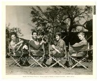 6c693 SO PROUDLY WE HAIL candid 8x10 still '43 Colbert, Lake & Goddard with director by Bud Fraker!
